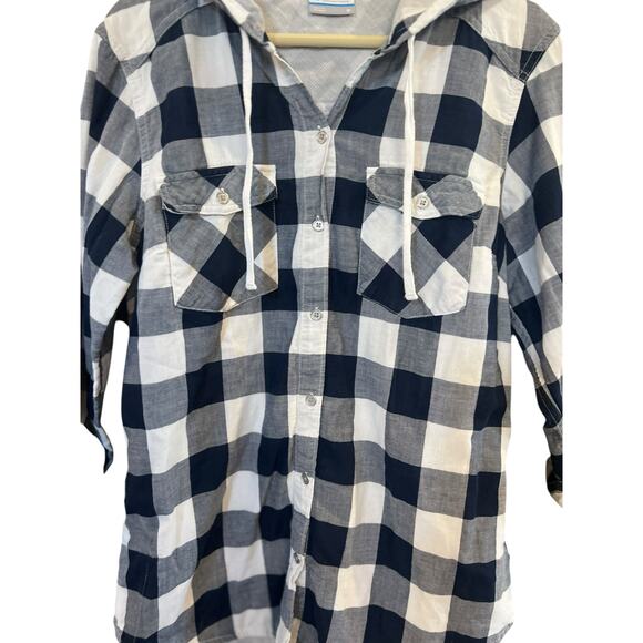 Columbia Women's Collegiate Times Two Hoodie Button Down Long Sleeve Shirt  Med - Picture 4 of 13